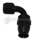 AN8 8AN 90 Degree PTFE Teflon Swivel Hose End Fitting Adapter Black E85 QUALITY!