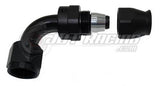 AN8 8AN 90 Degree PTFE Teflon Swivel Hose End Fitting Adapter Black E85 QUALITY!