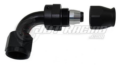 AN8 8AN 90 Degree PTFE Teflon Swivel Hose End Fitting Adapter Black E85 QUALITY!