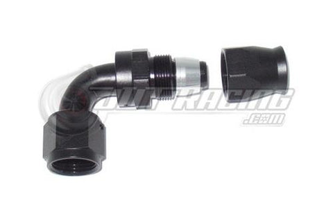 AN10 10AN 90 Degree PTFE Teflon Swivel Hose End Fitting Adapter Black QUALITY!