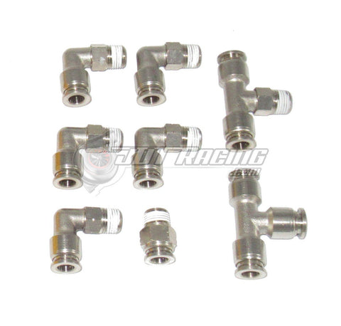 MAC 35A-AAA-DDBA-1BA Boost Solenoid & Nickel Metal Push Lock Kit for Turbo Civic