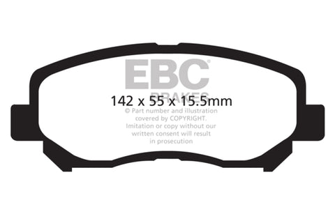EBC 12+ Mazda CX-5 2 Greenstuff Front Brake Pads