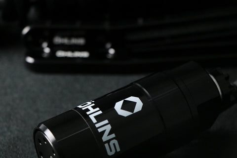 Ohlins 14-26 Harley FL Touring STX 36 Twin Blackline 12in Blk Reservoir Shocks - Heavy Duty Springs