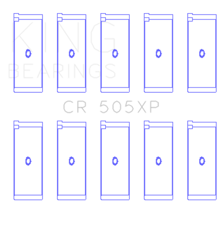 King Engine Bearings Audi 2.1L/2.2L 10V/20V 5cyl Turbo (Size STD) Performance Rod Bearing Set