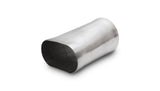 Vibrant 3.5in oval (Nominal) x 3.5in Round Transiton adapter T304 SS 6in long