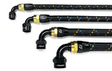 GReddy AN10 90 Degree Swivel Hose End - Black/Gold Anodized