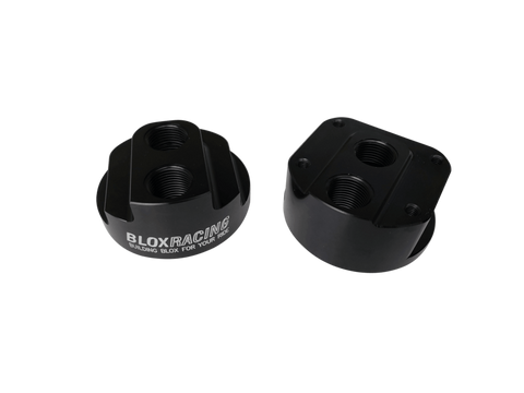 BLOX Racing Remote Oil Filter Relocation Kit - Black