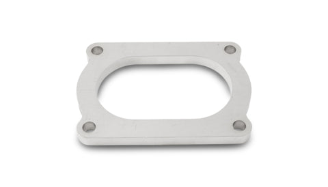 Vibrant T304 SS 4 Bolt Flange for 3.5in O.D. Oval tubing