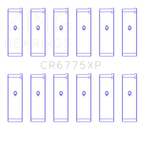 King Engine Bearings Nissan VQ35DE Performance Rod Bearing Set - Size STDX
