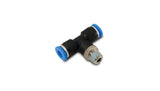 Vibrant Push Lock Vacuum Male Tee Fitting Tube OD 1/4in Male Thread 1/4in NPT