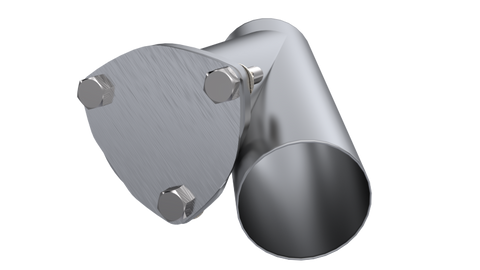 QTP 3.5in Weld-On QTEC Exhaust Cutout Y-Pipe