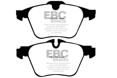 EBC 13-15 Jaguar XF 3.0 Supercharged Yellowstuff Front Brake Pads