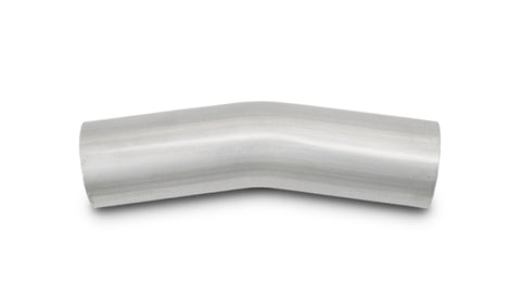 Vibrant 3.5in OD T304 SS 15 Deg Mandrel Bend 5in Leg Length (5.5in Centerline Radius)