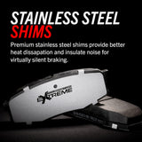 Power Stop 2018 Lexus LC500 Rear Z26 Extreme Street Brake Pads w/Hardware