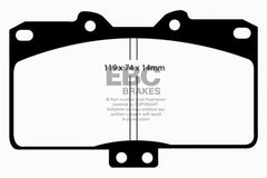 EBC 91-93 Dodge Stealth 3.0 4WD Yellowstuff Front Brake Pads