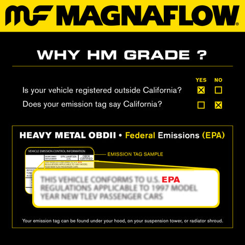 MagnaFlow Universal Catalytic Converter 2.50inch Angled Inlet