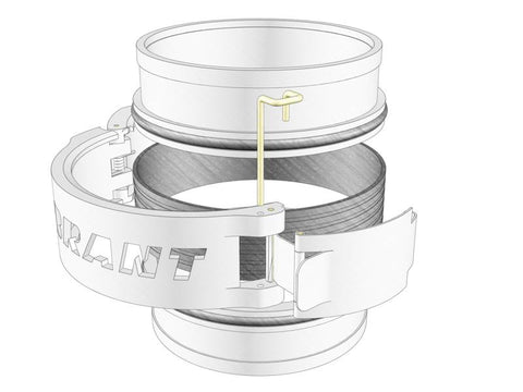Vibrant Aluminum Weld Ferrules w/ O-Rings for 5in OD Tubing - Sold in Pairs