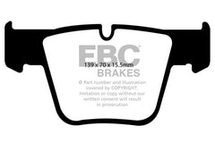 EBC 07-11 Mercedes-Benz CL63 AMG 6.2 Yellowstuff Front Brake Pads