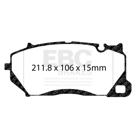 EBC 20-22 Audi RSQ8 4.0TT Yellowstuff Front Brake Pads