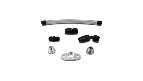 Vibrant Univ Top Mount Oil Drain Kit incl 20in Teflon lined S.S. hose Fitting