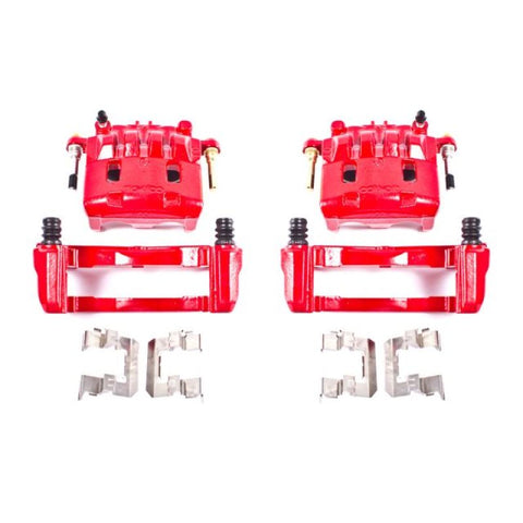 Power Stop 16-17 Subaru Crosstrek Front Red Calipers w/Brackets - Pair