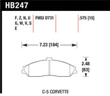 Hawk 97-13 Chevy Corvette Performance HT-10 Compound Front Brake Pads