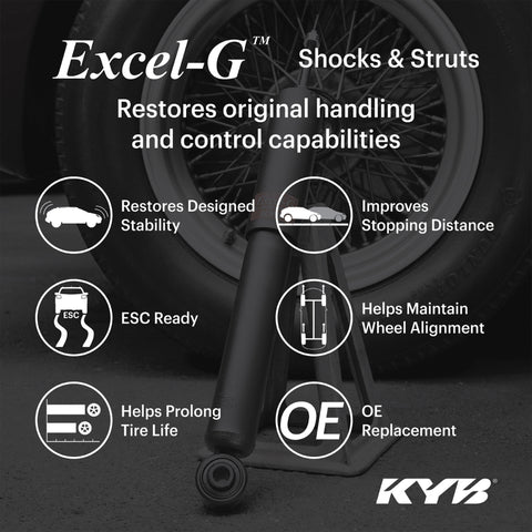 KYB Shocks & Struts Excel-G Rear 11-14 Subaru Impreza WRX STI