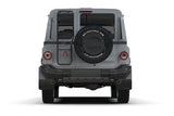 Rally Armor 23-25 Ineos Grenadier Black Mud Flap - Warm Grey Logo
