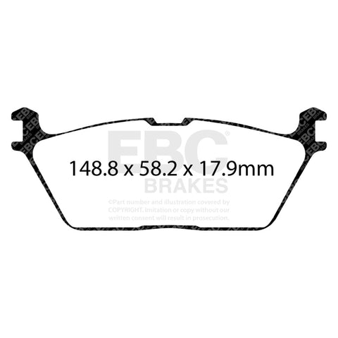 EBC 2019+ Ram 1500 (DT) Bluestuff Rear Brake Pads