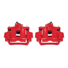 Power Stop 03-09 Toyota 4Runner Rear Red Calipers w/Brackets - Pair