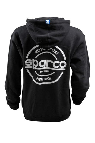 Sparco Sweatshirt Hooded S-Seal Blk Xlrg