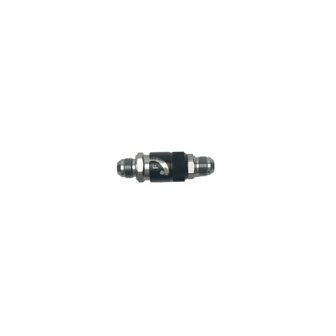 DeatschWerks 8AN Male Flare Quick Disconnect Dry Break Fitting - 2 Pieces Anodized Matte Black