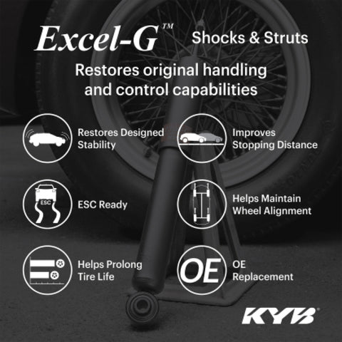 KYB 19-21 Chevrolet Silverado w/ Z85 / GMC Sierra w/ Z85 (Increased Capacity) Excel-G Shock - Rear