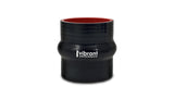 Vibrant 4 Ply Reinforced Silicone Hump Hose Connector - 2.75in I.D. x 3in long (BLACK)