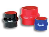 Vibrant 4 Ply Reinforced Silicone Hump Hose Connector - 1.5in I.D. x 3in long (BLACK)