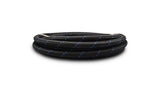 Vibrant -4 AN Two-Tone Black/Blue Nylon Braided Flex Hose (5 foot roll)