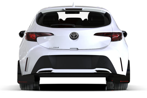 Rally Armor 18-25 Toyota Corolla Hatchback Black UR Mud Flap Red Logo