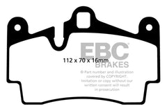 EBC 11-15 Audi Q7 3.0 Supercharged Extra Duty Rear Brake Pads