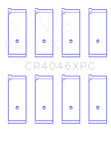King Honda B20B4/B20Z2/D16 Series/ZC 16V pMaxKote Performance Rod Bearing Set - Size STD
