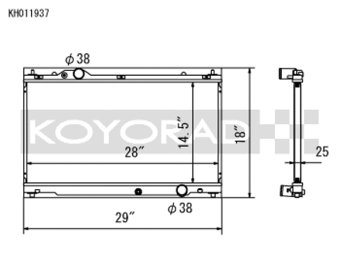 Koyo 06-13 Lexus IS250/IS350 2.5L/3.5L (6MT/AT) Radiator
