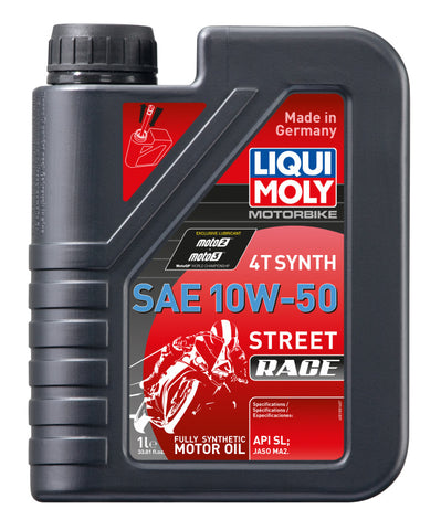 LIQUI MOLY 1L Motorbike 4T Synth SAE 10W50 Street Race