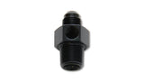 Vibrant -8AN Male to 3/8in NPT Male Union Adapter Fitting w/ 1/8in NPT Port