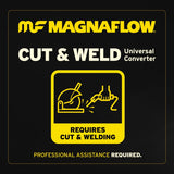 MagnaFlow Universal Catalytic Converter 2.50inch Angled Inlet