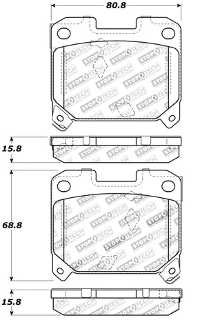 StopTech Performance 5/93-98 Toyota Supra Turbo Rear Brake Pads