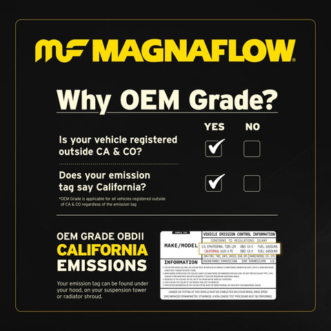 MagnaFlow 15-16 V60 L5 2.5 OEM Underbody Direct Fit Converter