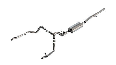 Borla 2024 Chevrolet/GMC 1500 ZR2 & AT4X 6.2L V8 4WD 4DR Touring Catback Exhaust w/ Turndown Tips