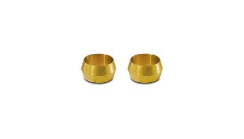 Vibrant 5/8in Brass Olive Hardline Tubing Inserts (2 Pack)