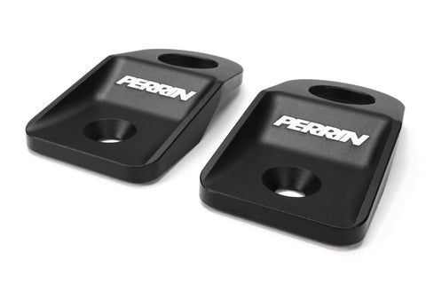 PERRIN 08-14 Subaru WRX/STI / 08-11 Impreza / 08-10 Outback Upper Radiator Bracket Set - Black