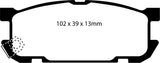 EBC 01-03 Mazda Miata MX5 1.8 (Sports Suspension) Yellowstuff Rear Brake Pads
