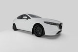 Rally Armor 19-25 Mazda3 Hatchback Black UR Mud Flap w/Dark Grey Logo